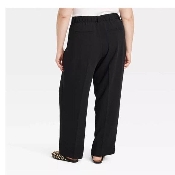 A New Day | Straight-fit Trousers with Front Pleats In Black - Picture 16 of 16